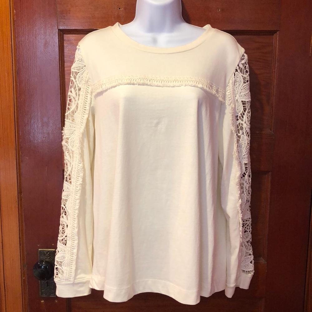 Banana Republic Longsleeve Lace Shirt